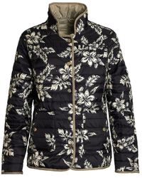 Danwear - Jassen ,Veelkleurig ,Polyester Omkeerbare Gewatteerde Jas Illona Sand - Lyst