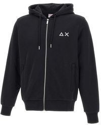 Sun 68 - Hood Zip Basic Sweatshirt - Lyst