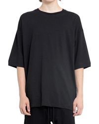 Thom Krom - T-shirts,schwarzes oversize baumwoll t-shirt - Lyst