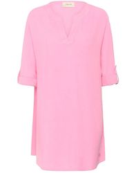 Cream - Overhemden ,Roze ,Linnen Crventa Tunic - Lyst