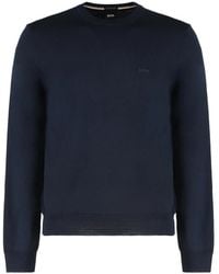BOSS - Round-Neck Knitwear - Lyst