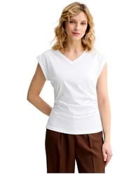 BOSS - Tops ,Wit ,Katoen Evka 50557376 T-Shirt - Lyst