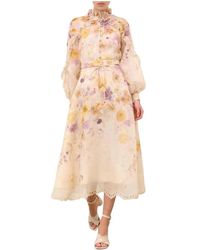 Zimmermann - Geborduurde Hoge Taille Midi-Rok - Lyst