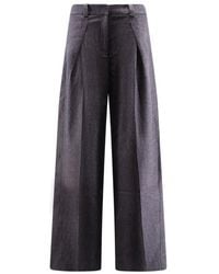 HUGO - Wide Trousers - Lyst