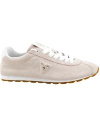 Guess - Schoenen ,Roze ,Leer Sneakers - Lyst