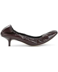 Phoebe Philo - Schoenen ,Bruin ,Leer Low Pucker Pump 45 - Lyst