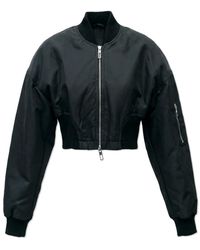 Sportmax - Jassen ,Zwart ,Leer Vezzoso Jacket - Lyst