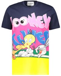 Iceberg - Tops ,Veelkleurig ,Katoen Geborduurde Katoenen T-Shirt - Lyst