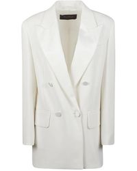 Max Mara - Jassen ,Wit ,Leer Mxegarza Jas - Lyst