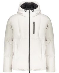 Herno - Jassen ,Wit ,Leer Padded Jacket - Lyst