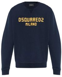 DSquared² - Sweatshirt Met Bedrukt Logo - Lyst