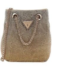 Guess - Zalina pouch gold handtasche - Lyst