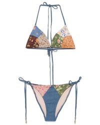 Zimmermann - Badmode ,Veelkleurig ,Multi Colour Sea Kleding Halterneck Bikini - Lyst