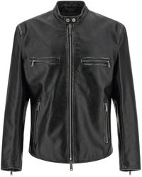 DSquared² - Jassen ,Zwart ,Leer Bad Boy Biker Jacket - Lyst