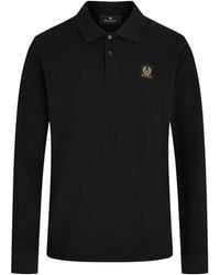 Belstaff - Tops ,Zwart ,Klassieke Polos Voor Dagelijks Gebruik - Lyst