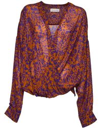 Dries Van Noten - Blouse Met Geometrische Print - Lyst