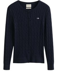 GANT - Round-Neck Knitwear - Lyst