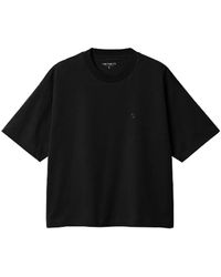 Carhartt - Camiseta negra de manga corta chester - Lyst