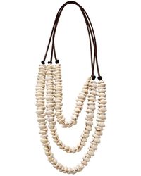 Liviana Conti - Collana Piena Di Conchiglie E Corda - Lyst