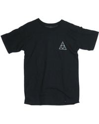 Huf - Zwarte T-Shirt Met Korte Mouwen - Lyst