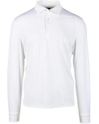 Fedeli - Tops ,Wit ,Katoen Katoenmix Polo Shirt - Lyst