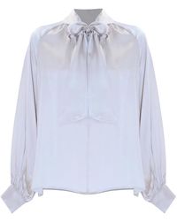 Kocca - Elegante Bluse Mit Schleife - Lyst
