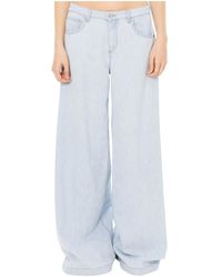 ViCOLO - Jeans ,Blauw ,Katoen Madison Wide Leg Jeans - Lyst