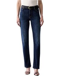 Guess - Jeans ,Blauw ,Denim Straight Jeans - Lyst