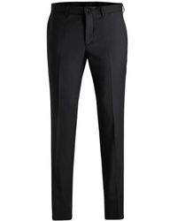 Jack & Jones - Broeken ,Zwart ,Wol Slim Fit Zwarte Broek Model 12141112 - Lyst