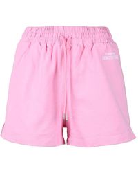 Semicouture - Korte Broeken ,Roze ,Katoen Roze Korte Damesmodecollectie - Lyst