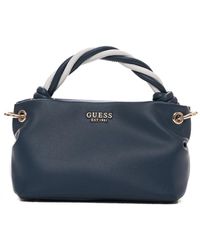 Guess - Geflochtener Henkel-Schultertasche Mit Logo - Lyst