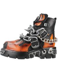 New Rock - Lace-Up Boots - Lyst