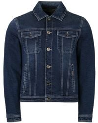 Moorer - Denim Goose Down Padded Jacket - Lyst