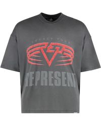 Represent - Tops ,Grijs ,Katoen Reversible Living Legacy Tour T-Shirt - Lyst