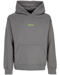 Propaganda - Grauer Hoodie Mit Kängurutasche - Lyst