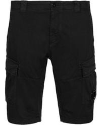 C.P. Company - Stretch-sateen-cargo-shorts mit verstärkten gürtelschlaufen - Lyst