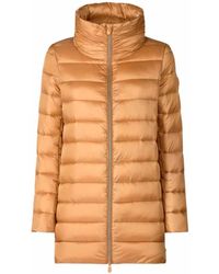 Save The Duck - Jassen ,Oranje ,Polyester Lydia Puffer Jacket - Lyst