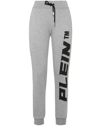 Philipp Plein - Broeken ,Grijs ,Katoen Jersey Joggers - Lyst