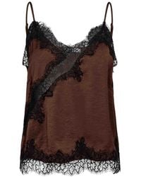 co'couture - Tops ,Bruin ,Mouwloze Top - Lyst