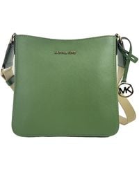 Michael Kors - Grüne leder umhängetasche mit rückentasche - Lyst