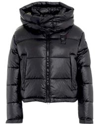 Blauer - Chaqueta Acolchada Negra Con Costura Horizontal, Mujer, Talla - Lyst