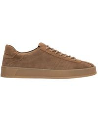 ESTRO - Schoenen ,Bruin ,Leer Low-Top Sneakers - Lyst