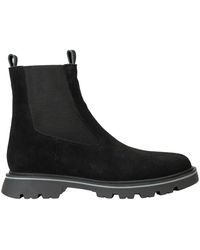 Boots et bottes Hugo Boss Homme | HUGO - Bottines Chelsea en daim avec  panneaux latéraux élastiques contrastants Bleu foncé ⋆ Powersurya