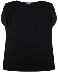Fay - Tops ,Zwart ,Viscose Blouse - Lyst