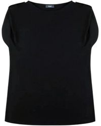 Fay - Tops ,Zwart ,Viscose Blouse - Lyst