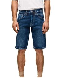 Pepe Jeans - Denim shorts - Lyst
