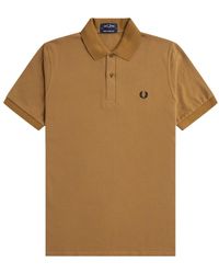 Fred Perry - Tops ,Bruin ,Katoen Original Plain Polo - Lyst
