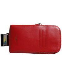 Dolce & Gabbana - Rote Bauchtasche Mit Logo Aus Kalbsleder Und Reißverschluss - Lyst