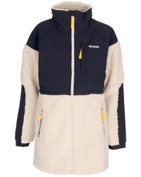 Columbia - Forro Polar Con Cremallera Completa Ballistic Ridge Mujer Teddy Bear Ancient Fossil/Negro - Lyst