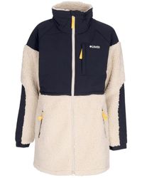 Columbia - Forro Polar Con Cremallera Completa Ballistic Ridge Mujer Teddy Bear Ancient Fossil/Negro - Lyst
